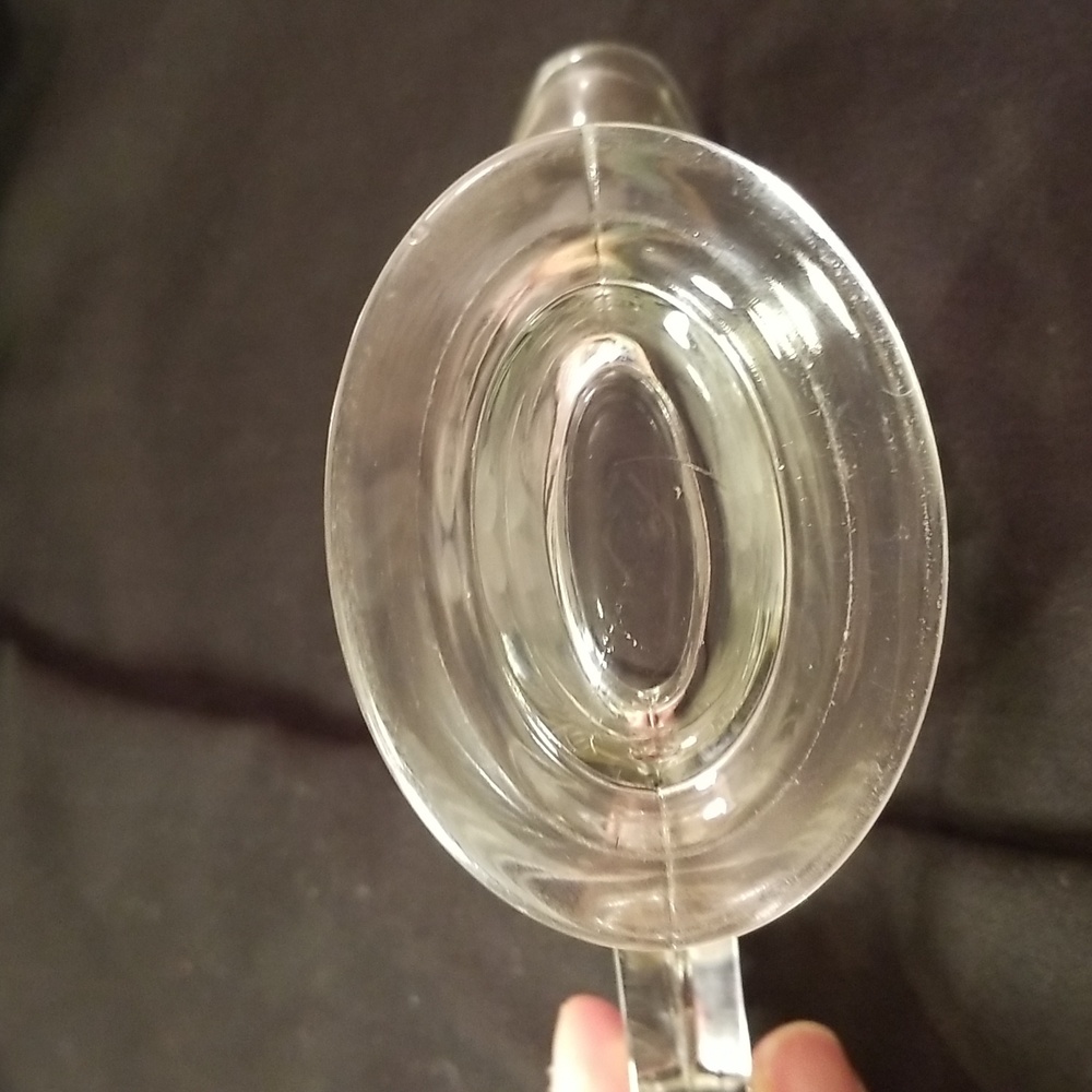 Vintage Heisey Etched glass sugar and cream set - Picture 10 of 15